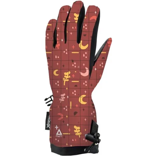 Matt GLOVES Dětské lyžařské rukavice, hnědá, velikost 6Y