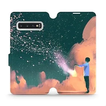 Flipové pouzdro na mobil Samsung Galaxy S10 - VA14P Postava s lampou (5903226811519)
