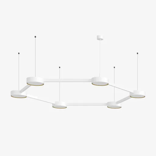 LUCIS závěsné svítidlo INFINITY II 92,9W 3000K akrylátové sklo bílá DALI 25.K1.60M DALI2