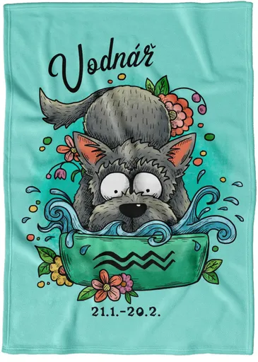 Deka Psí znamení – vodnář (Podšití beránkem: NE)