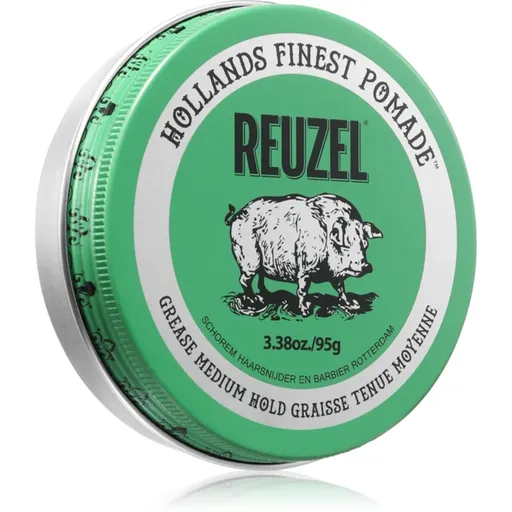 Reuzel Green Grease Medium Hold pomáda na vlasy 95 g