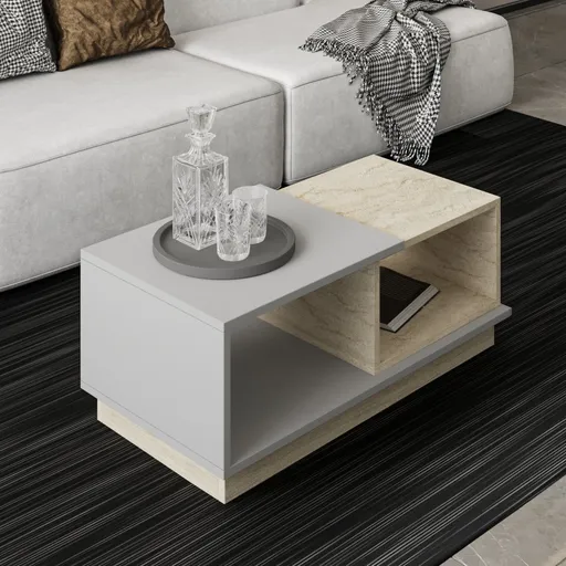 Konferenční stolek Consept - Travertine, Grey