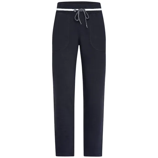 James & Nicholson (Daiber) Dámské tepláky s kontrastním pruhem JN779 - Tmavě modrá / bílá | L