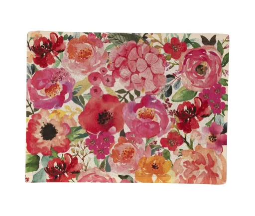 Malá rohožka/ prostírání s květy Fleury Poppy - 40*30*1cm Mars & More