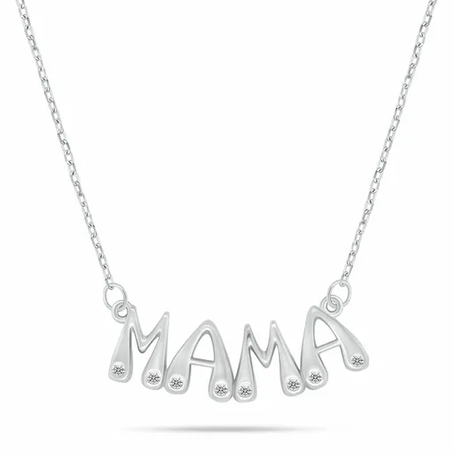 Brilio Silver Stříbrný náhrdelník pro ženy Mama NCL189W
