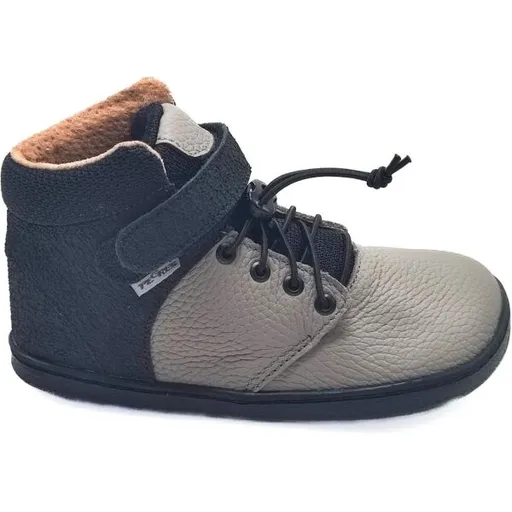 PEGRES BF 56L Dětské zateplené barefoot tenisky, šedá, velikost