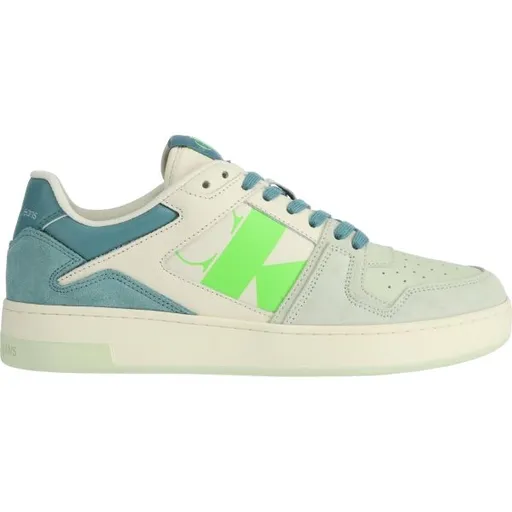 Calvin Klein BASKET CUPSOLE LACEUP MIX LTH Pánská volnočasová obuv, béžová, velikost