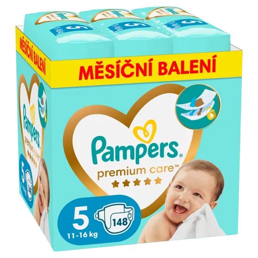 Pampers Premium Care vel. 5 11–16 kg dětské pleny 148 ks