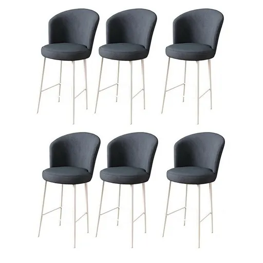 Sada barových židlí Alte Anthracite and White, 6 ks, 6 ks