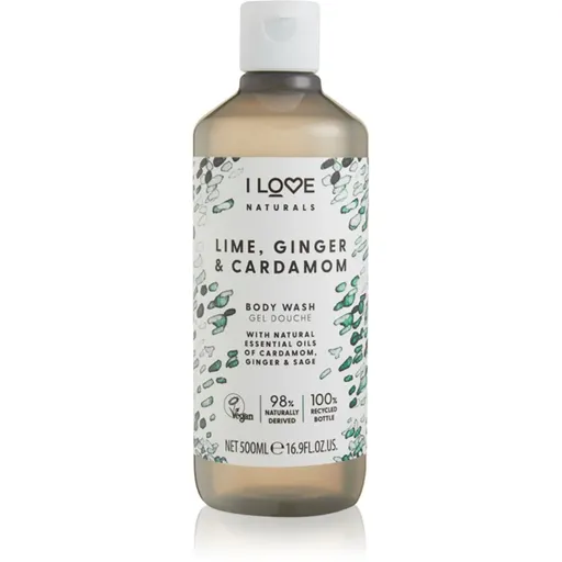 I Love Naturals Lime, Ginger & Cardamom sprchový gel 500 ml