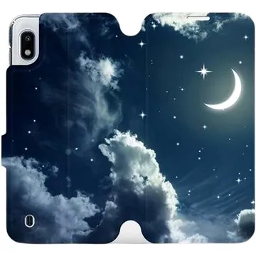Flipové pouzdro na mobil Samsung Galaxy A10 - V145P Noční obloha s měsícem (5903226879342)