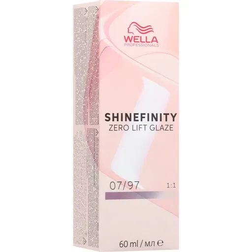 Wella Professionals Shinefinity Zero Lift Glaze demipermanentní barva na vlasy odstín 07/97 60 ml