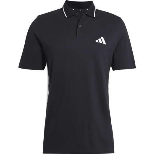adidas ESSENTIALS 3-STRIPES PIQUÉ POLO Pánské polo triko, černá, velikost