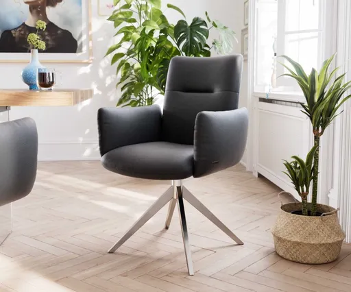 Otočná židle Jova-Flex s područkami křížová podnož široká