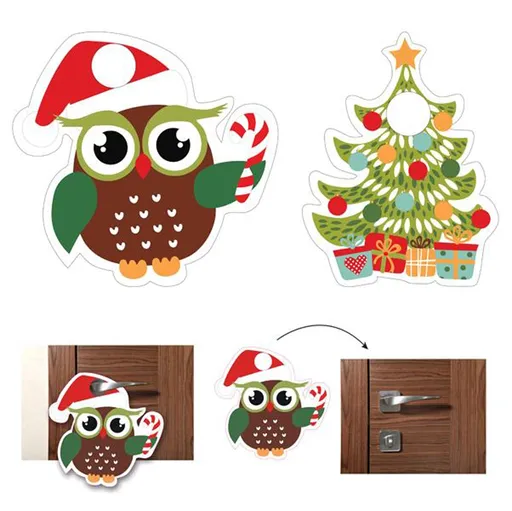 TORO Závěs na kliku "sova", 2 ks, papír