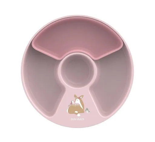 Little Dutch Fairy Garden Dětský talíř dělený 1 ks