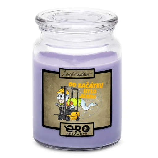 Svíčka Skladnická spermie (Vůně svíčky: Levandule)