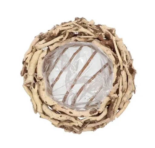 Přírodní květináč věnec z naplaveného dřeva Driflwood - Ø 30*11 cm daan kromhout