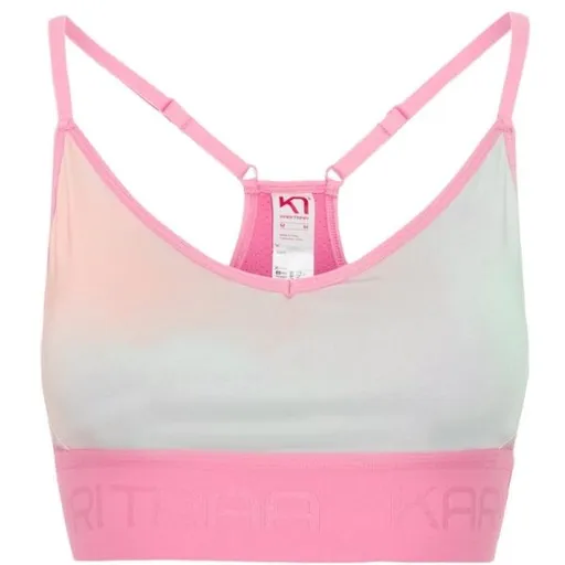 KARI TRAA VAR PRINTED Dámská sportovní podprsenka, růžová, velikost