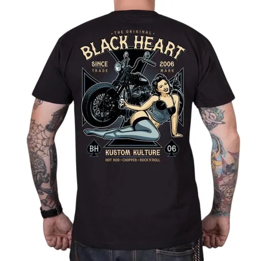 Triko BLACK HEART Ava černá XXL