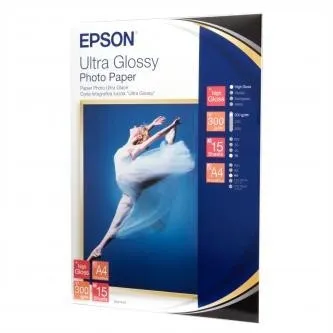 Epson Ultra Glossy Photo Paper S041927 C13S041927, 13x18cm, lesklý, bílý, foto papír
