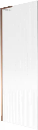 MEXEN/S Next L vanová zástěna FIX 70 x 150, proužky, růžové zlato 895-070-000-03-09-60