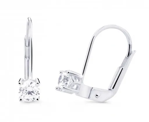 Cutie Diamonds Luxusní visací náušnice z bílého zlata s diamanty DZ8025-55-00-X-2-1