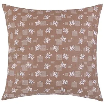 Bellatex ADÉLA - 40 × 40 cm - hnědý kvítek (6077)