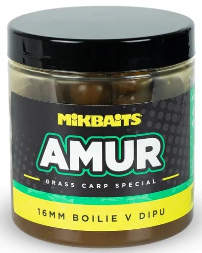 Mikbaits boilie v dipu amur range 250 ml - 16 mm