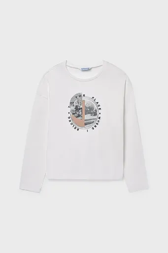 Dětské bavlněné tričko s dlouhým rukávem Mayoral