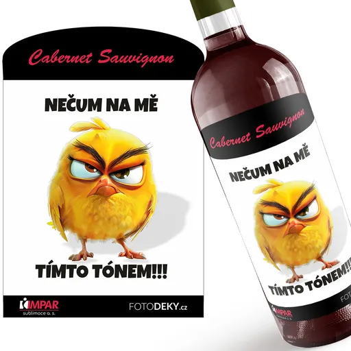 Víno Nečum na mě – kanár (Druh Vína: Červené víno)