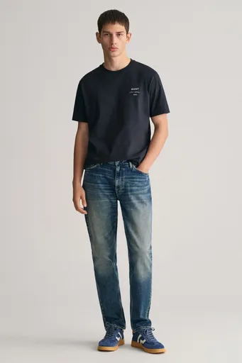 DŽÍNY GANT SLIM VINTAGE WASH JEANS MID BLUE VINTAGE