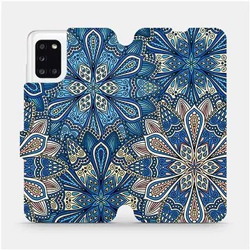 Flipové pouzdro na mobil Samsung Galaxy A31 - V108P Modré mandala květy (5903516227204)