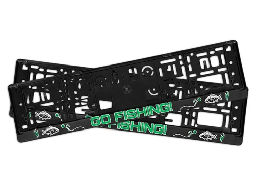 Delphin Držák SPZ 3D GoFishing! 2ks,Delphin Držák SPZ 3D GoFishing! 2ks