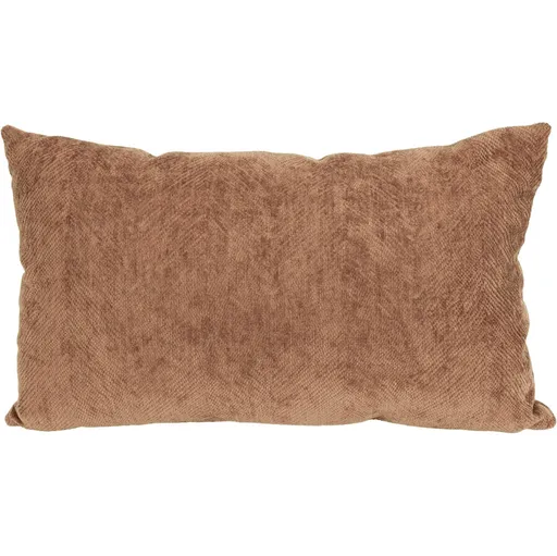 Polštářek Chenille Warm Brown, 30 x 50 cm