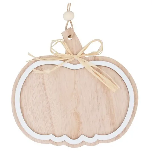 Dřevěná dýně na zavěšení přírodní 12 cm