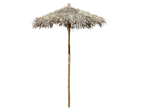 Bambusový slunečník se střechou z listů Parasol Bamboo Lyon - ∅ 160*240 cm Chic Antique