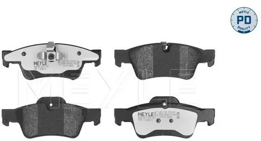 MEYLE Brzdové destičky (0252392318/PD)