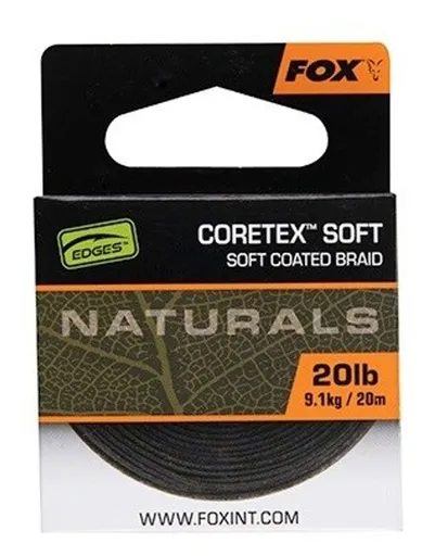 Fox Návazcová Šňůrka Naturals Coretex Soft 20 m,Fox Návazcová Šňůrka Naturals Coretex Soft 20 m