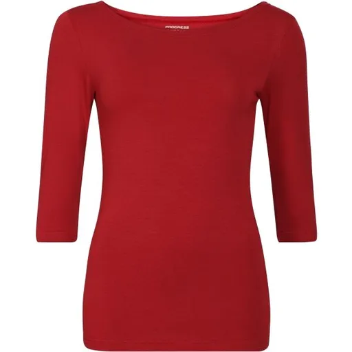 PROGRESS AKINA Dámské bambusové triko, vínová, velikost