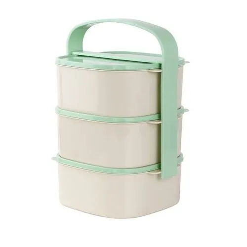 Plastový jídlonosič, 3x 1 l, mix barev