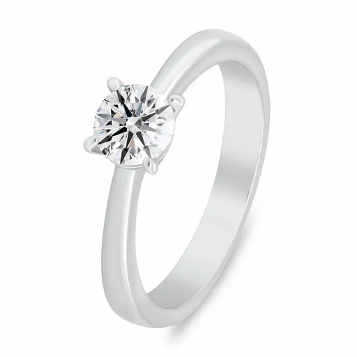 Brilio Silver Zásnubní stříbrný prsten s kubickým zirkonem RI157W 54 mm