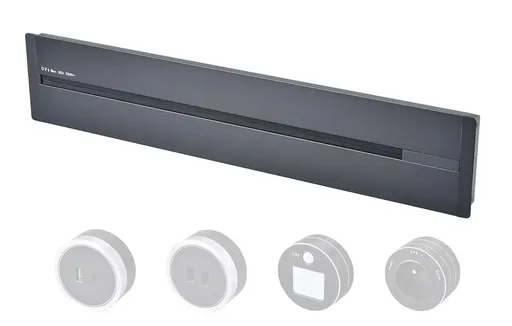 Zásuvková lišta - zápustná Viking LZ60G/230V,50Hz/60cm délka/šedá/až 7 modulů/IP20/hliník/zápustná