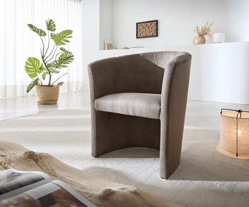 Křeslo Pieder vintage taupe čalouněné vintage vzhled