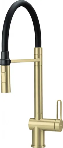 DEANTE Magnetic kuchyňská baterie s elastickou výpustí 2 typy proudu kartáčované zlato BRM_R72M