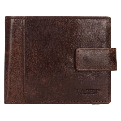 Pánská kožená peněženka Lagen Falko - hnědá