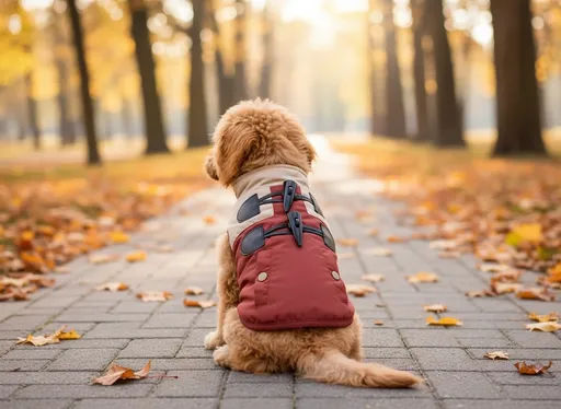 Vsepropejska Bingo zimní bunda pro psa Barva: Béžová, Délka zad (cm): 26, Obvod hrudníku: 36 - 38 cm