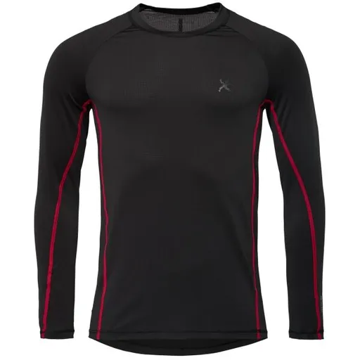 Klimatex FALLON RE:CLIMA Pánské funkční triko s dlouhým rukávem, černá, velikost XXL