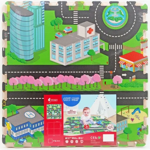 Wiky Měkké bloky na podlahu město 118 x 118 cm