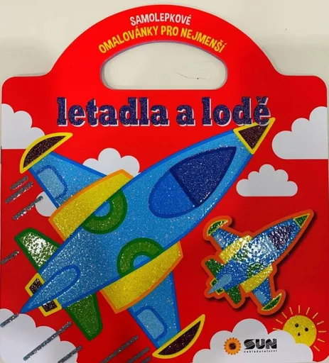 Letadla a lodě - Samolepkové omalovánky pro nejmenší